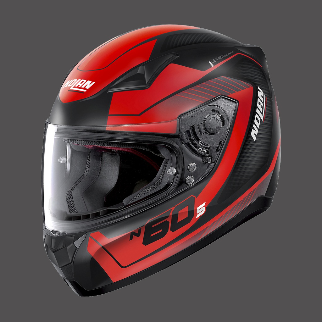 Nolan Full Face Helmet Veles 67 Flat Black/Red