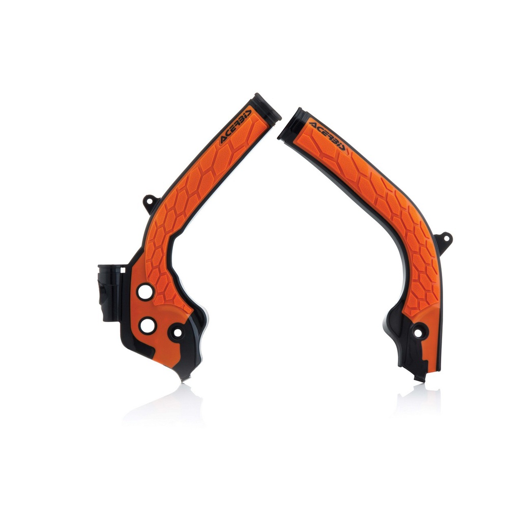 Acerbis X-Grip Frame Protector KTM|Husqvarna '16-19 Black/Orange
