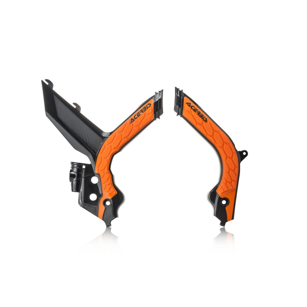 Acerbis X-Grip Frame Protector KTM EXC|XCW '20-23 Black/Orange