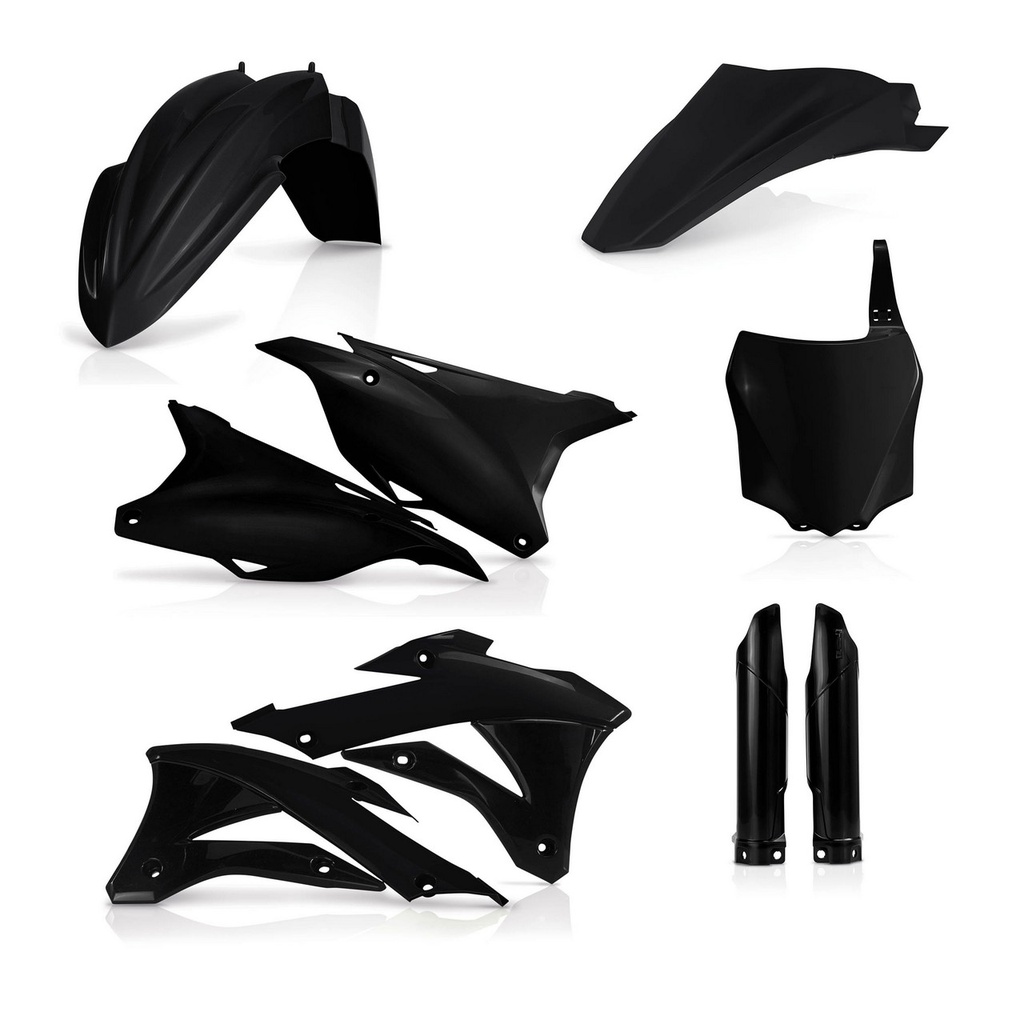 Acerbis Plastics Kit Kawasaki KX 85|100 '14-21 Black