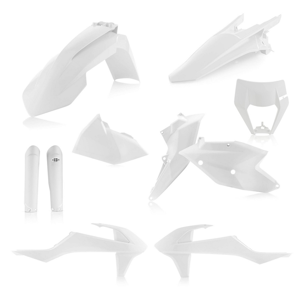 Acerbis Plastics Kit KTM EXC|XCW|F '17-19 White