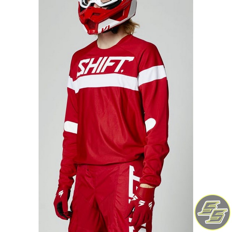 Shift White Label Haut MX Jersey Red