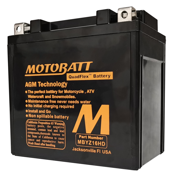Motobatt Battery Sealed MBYZ16HD