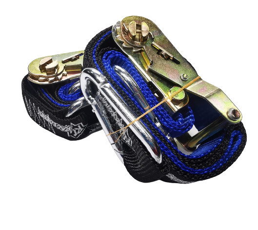 Racecraft Tie Down Set Cambuckle Ratchet Blue/Black