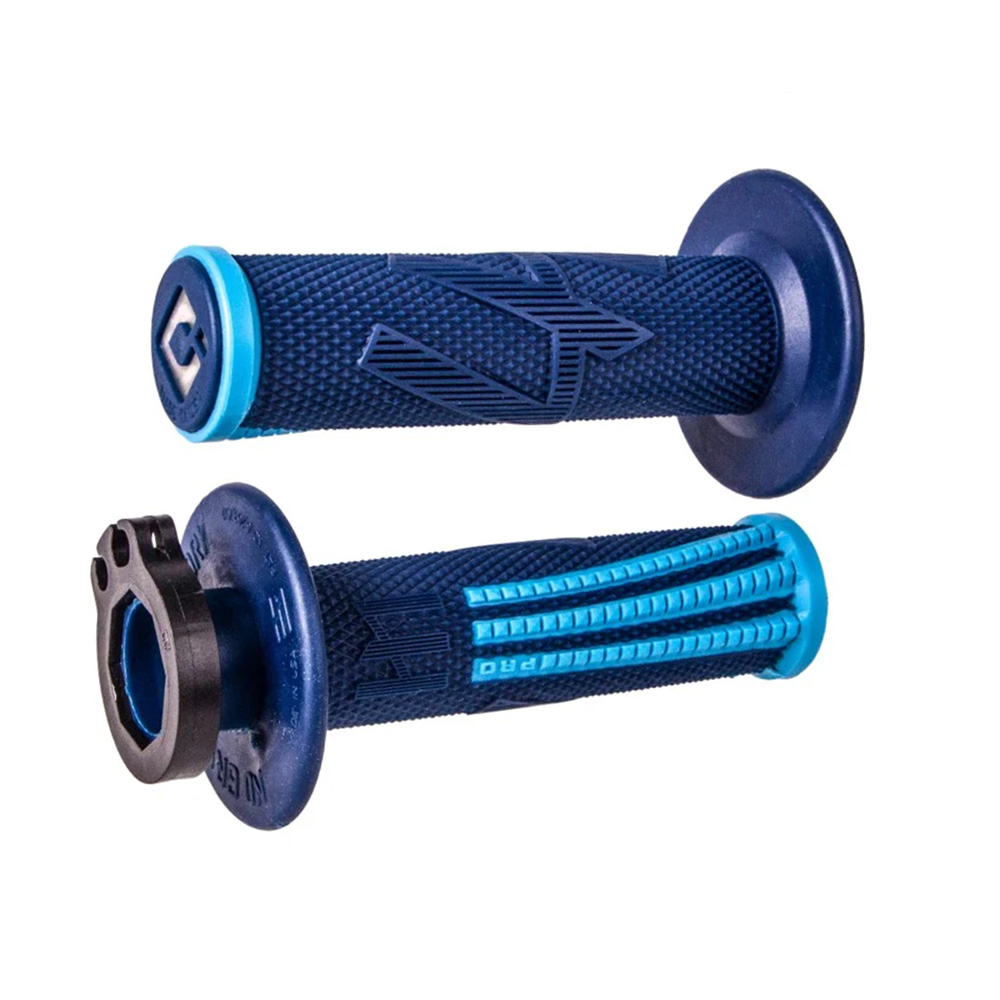 Odi Emig Pro V2 Lock-On MX Grips HSQ Cyan/Blue