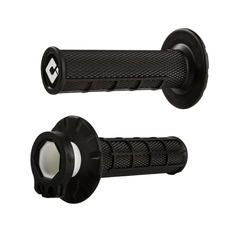 Odi Half Waffle Lock-On MX Grips Black