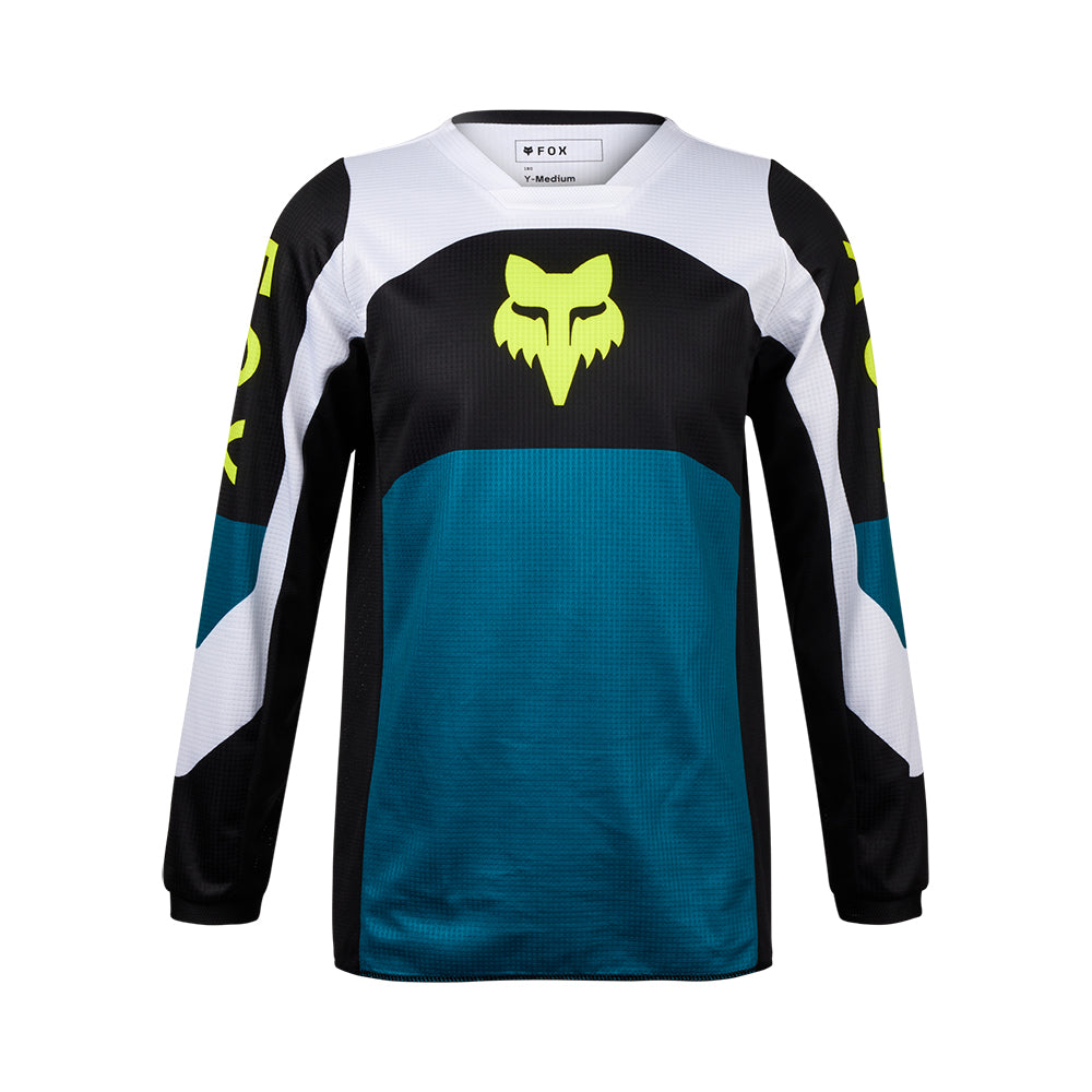 Fox 180 Nitro MX Jersey M Blue Youth