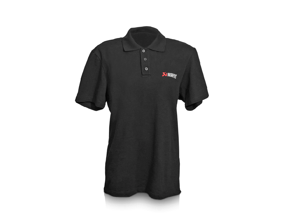 Akrapovic Mens Polo Shirt Black