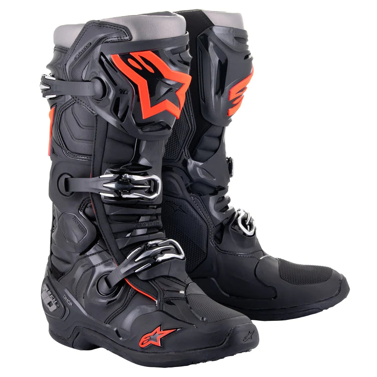 Alpinestars Tech 10 MX Boots Black/Red Flo