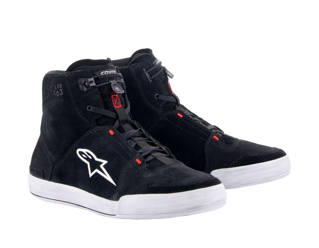 Alpinestars Chrome Shoes Black/Cool Grey/Red Fluo