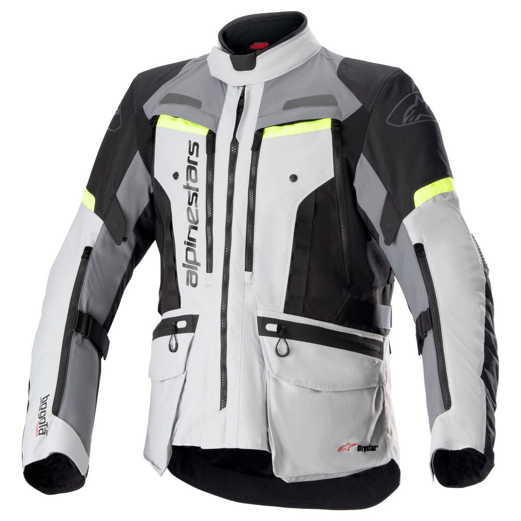 Alpinestars Bogota Pro Drystar Jacket Ice Grey/Dark Gray/Yellow Fluo