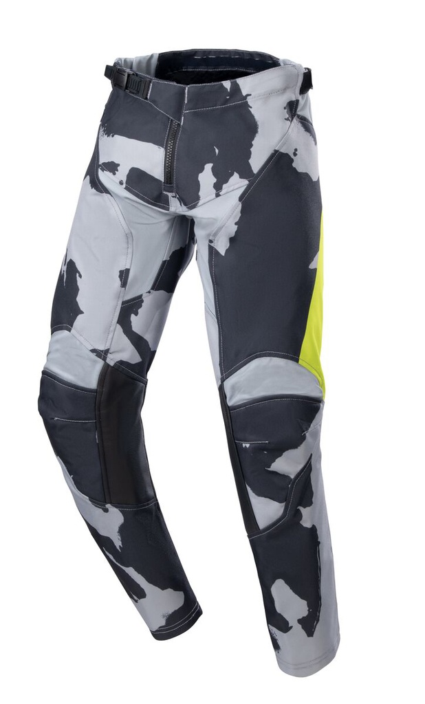 Alpinestars Youth Racer Tactical Pants Cast Grey Camo Yellow Fluo