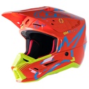 Alpinestars SM5 Action MX Helmet Orange/Cyan/Yellow