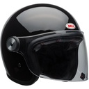 Bell Riot Retro Open Face Helmet Solid Black