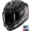 Shark Skwal i3 Full Face Helmet Hellcat KUA Matt Black/Grey w Dark Visor