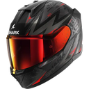 Shark D-Skwal 3 Full Face Helmet Blast-R KAR Matt Black/Grey/Red