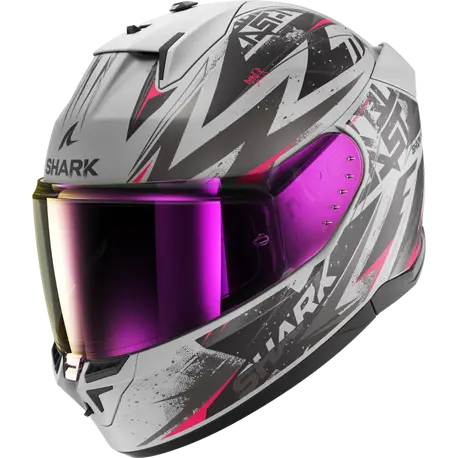 Shark D-Skwal 3 Full Face Helmet Blast-R SVK Matt Grey/Black/Red