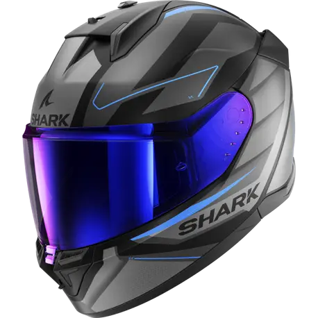 Shark D-Skwal 3 Full Face Helmet Sizler KAB Matt Black/Grey/Blue