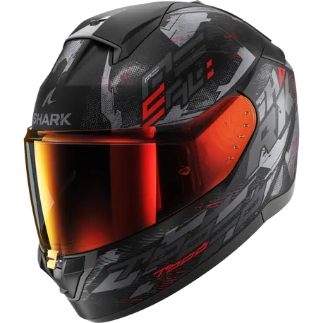Shark Ridill 2 Full Face Helmet Molokai KAR Matt Black/Grey/Red