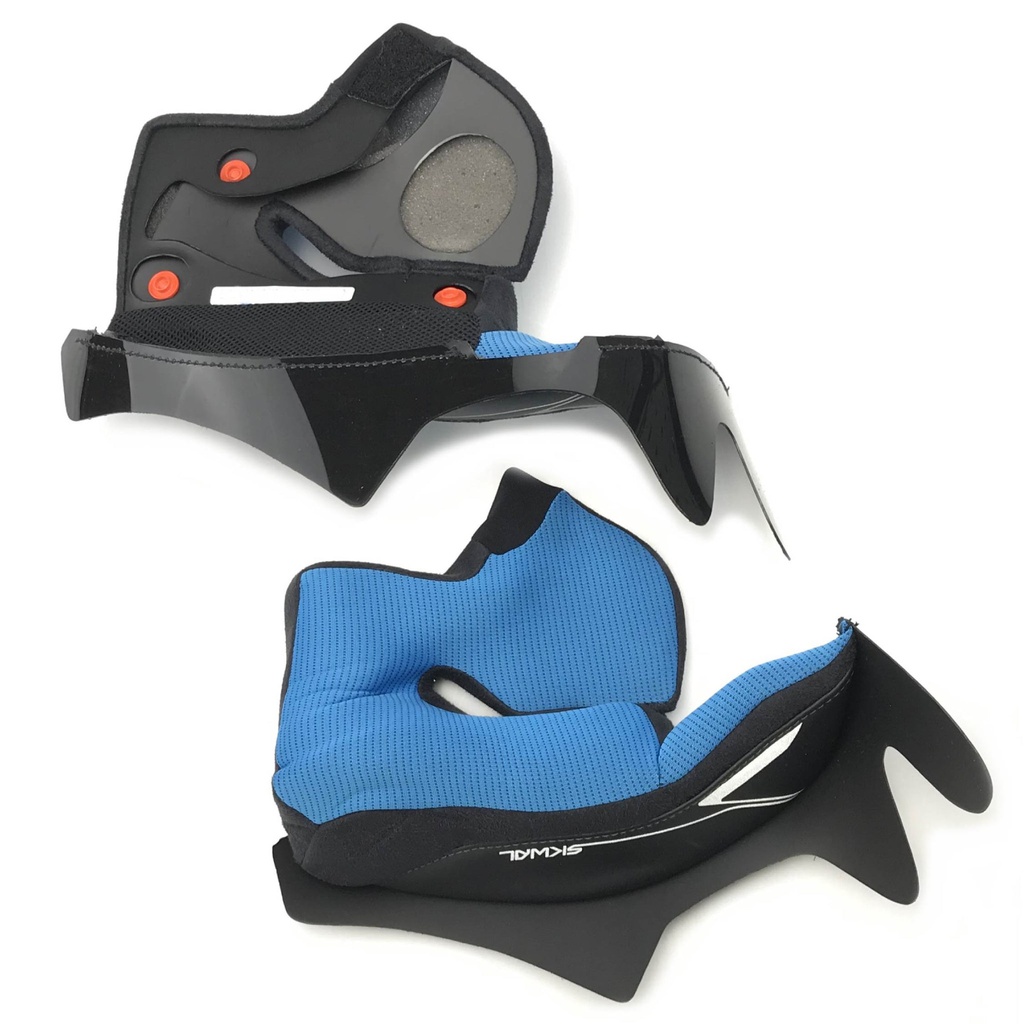 Shark Cheek Pads Skwal/D-Skwal Blue Bamboo