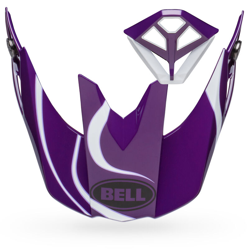 Bell Moto-10 Peak & Mouthpiece Kit Slayco Purple/White