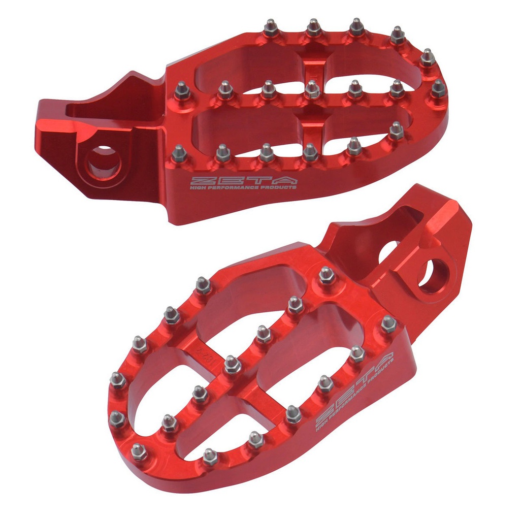 Zeta Alu Foot Pegs KTM/Husq/GasGas Red