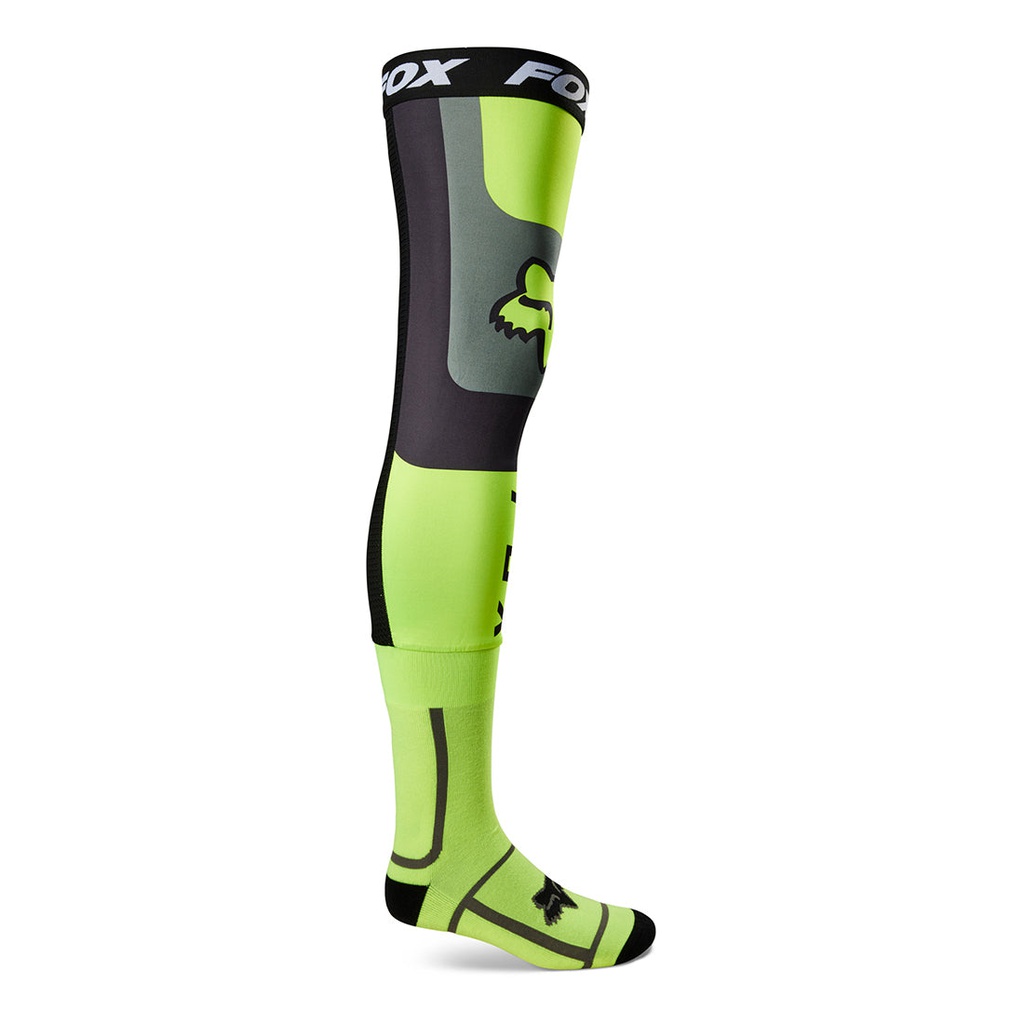 Fox Knee Brace Sock Flexair Flo Yellow