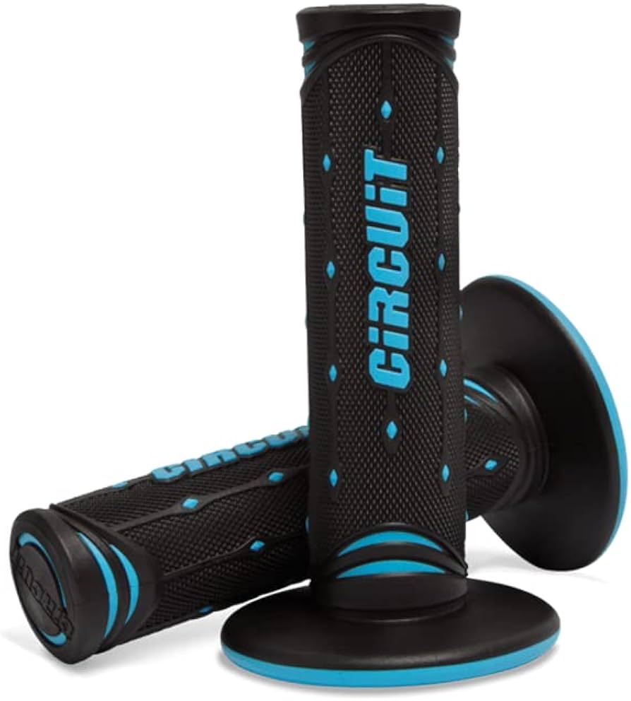 Circuit Jupiter Racing MX Grips Closed Black/Fluo Blue