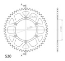 Supersprox Aluminium Rear Sprocket 48T Blue WR|YZ|F 125/250/450 '97-