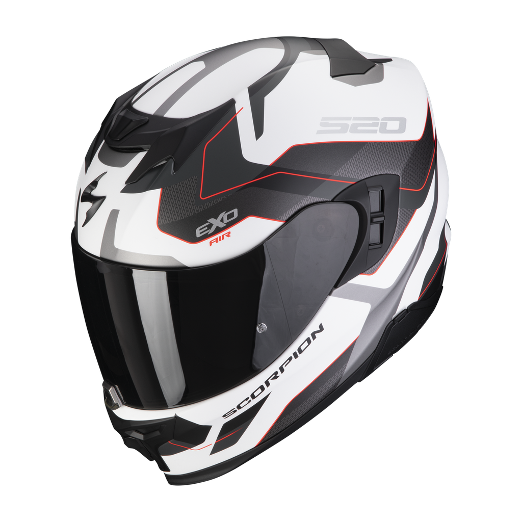 Scorpion EXO Full Face Helmet 520 Elan White/Silver/Red