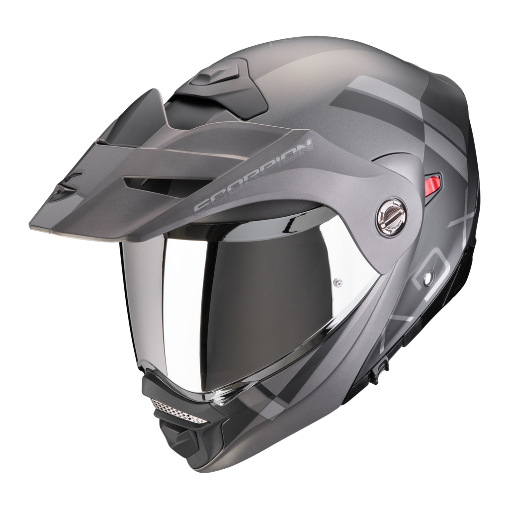 Scorpion EXO Flip Up ADV Helmet Galane Matt Black/Silver