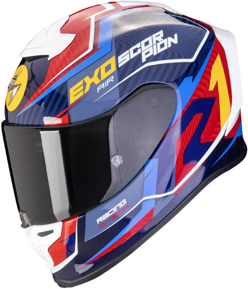 Scorpion EXO Full Face Helmet R1 Coup Blue/Red/Yellow