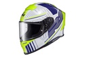 Scorpion EXO Full Face Helmet R1 Victory White/Blue