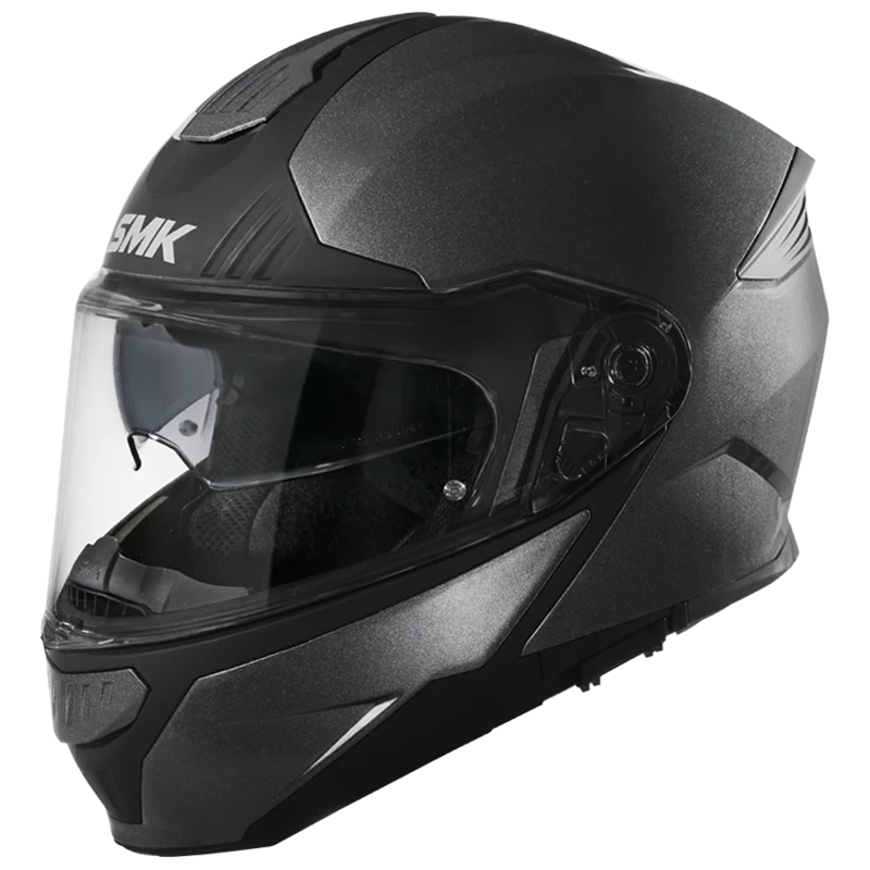 SMK Gullwing Flip Up Helmet Matt Black