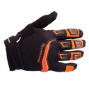 Lizzard Knuckle Long Finger Gloves Black/Orange