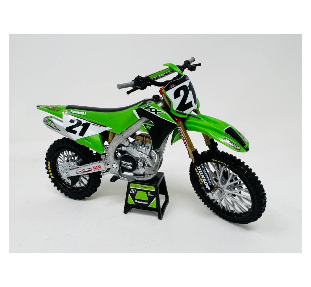 NewRay Kawasaki Factory Team KX450F Jason Anderson 1/12 Scale