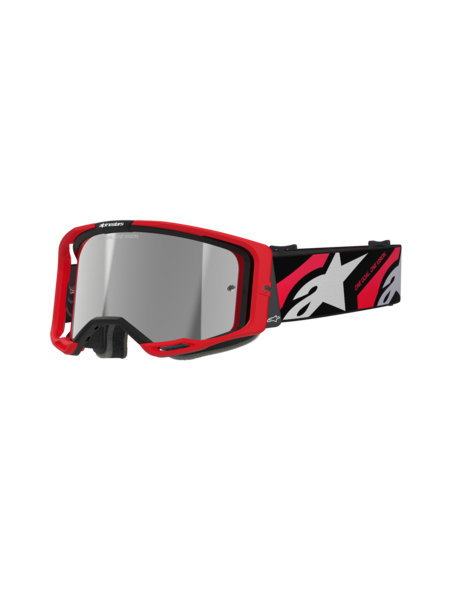 Alpinestars Vision 8 Luar MX Goggles Red/Black Mirror Silver