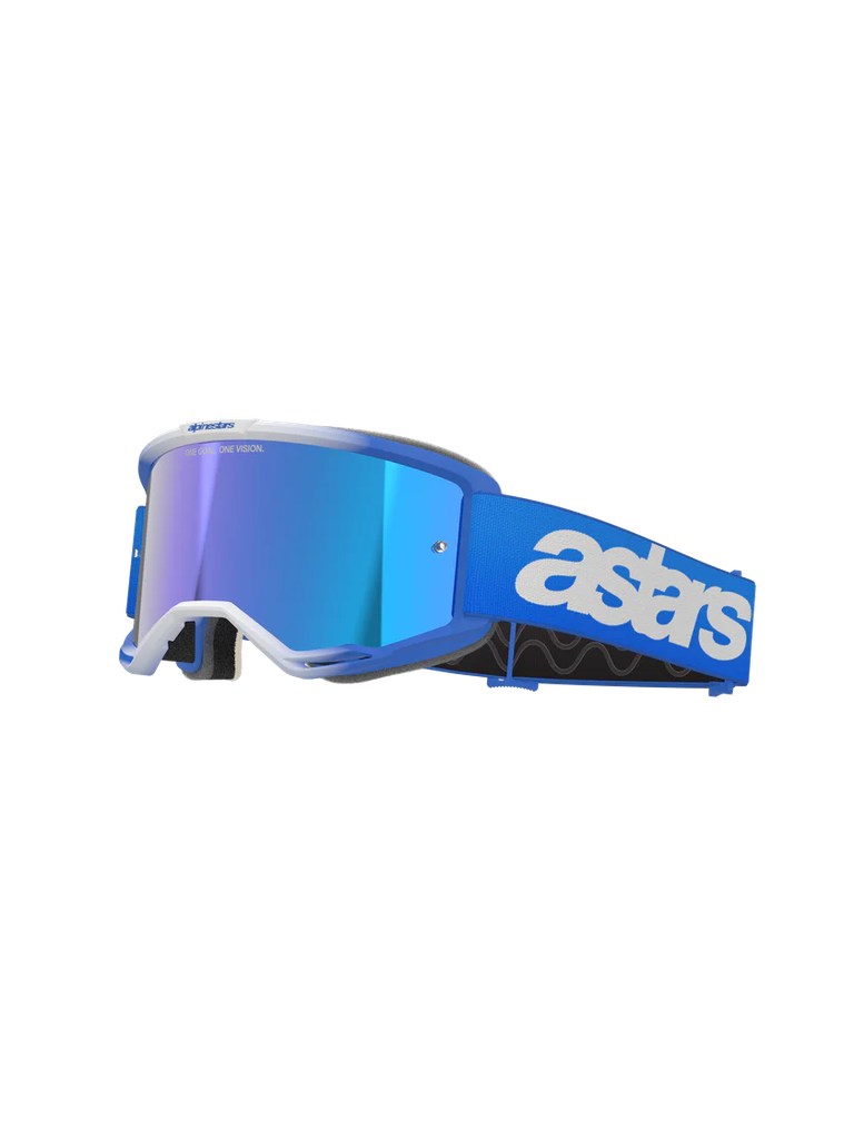 Alpinestars Vision 5 Blaze MX Goggles Blue Mirror Blue