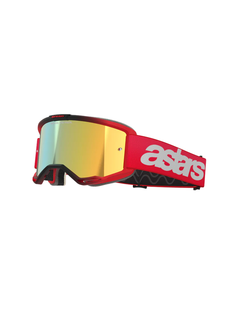 Alpinestars Vision 5 Blaze MX Goggles Red Mirror Gold