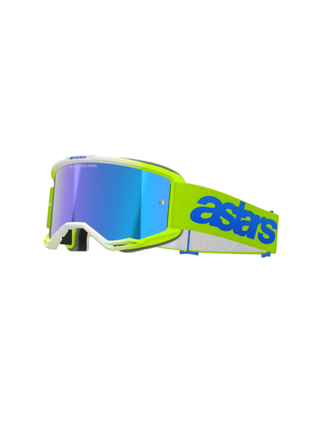 Alpinestars Vision 5 Blaze MX Goggles Yellow/Blue Mirror Blue