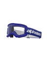 Alpinestars Vision 3 Wordmark MX Goggles Blue Clear