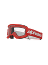 Alpinestars Vision 3 Wordmark MX Goggles Red Clear