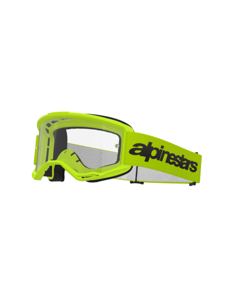 Alpinestars Vision 3 Wordmark MX Goggles Yellow Clear