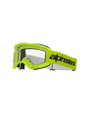 Alpinestars Vision 3 Wordmark MX Goggles Yellow Clear