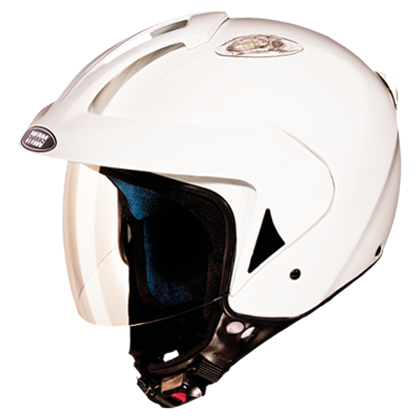 SMK Studds KS1 Metro Open Face Helmet White