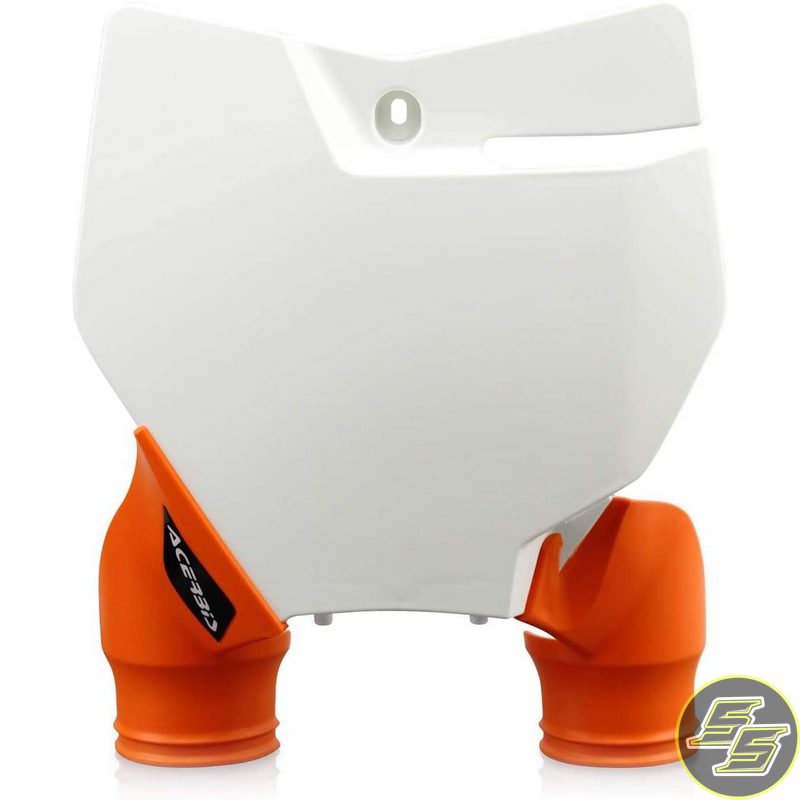 Acerbis Number Board Front KTM White/Orange
