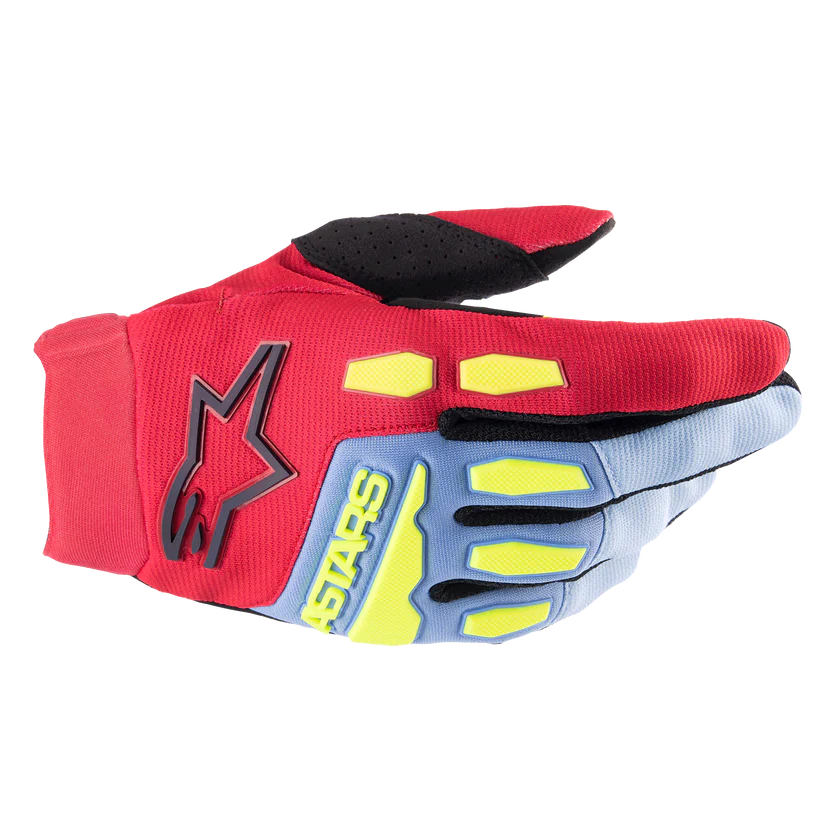 Alpinestars 2025 Full Bore Gloves Light Blue/Red Berry/Black