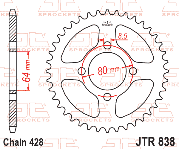 Motrix Rear Sprocket 95R-0838-41