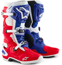 Alpinestars Tech 10 Boots Bright Red/ White/Blue