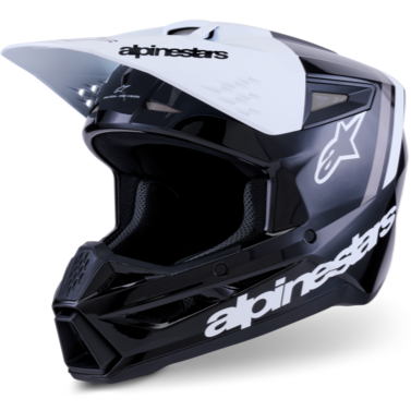 Alpinestars Supertech M3 Radium Helmet Black/White/Grey ECE06